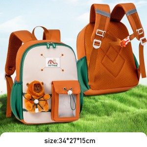 New Model Kindergarten Cartoon Schoolbag Polyester Lining Zipper Durable Design for Boys Girls Ages 2-6 Compact Mini-Size