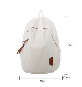 High School College Student Unisex Schoolbag Japan Style Waterproof Non-woven Fabric Black Computer Double-Shoulder Backpack