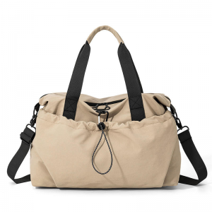 Dry Wet Separation Nylon Fitness Bag Zipper Hasp Closure Eco-Friendly Men Women Compact Bag Short Trips Business Travel Bag