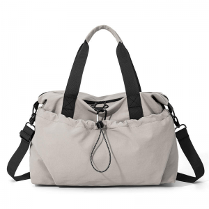 Dry Wet Separation Nylon Fitness Bag Zipper Hasp Closure Eco-Friendly Men Women Compact Bag Short Trips Business Travel Bag