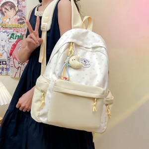 2026 Buehlee Hip-Hop Nylon Dual-Shoulder Backpack for Unisex Travel & School Use 21L Capacity Durable Softback