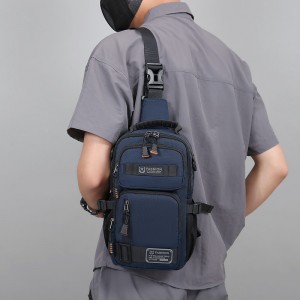New Men’s Outdoor Chest Bag Simple Versatile Single-shoulder Crossbody Waterproof Multi-functional Trendy Large-capacity Bag