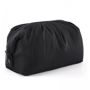 New Cute Bow Zipper Nylon Travel Makeup Bag-Portable Cosmetics Storage for Bag