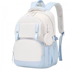 Unisex Schoolbag Korean Harajuku School-Style Backpack for Junior High High School Students New Trendy Double-Shoulder Polyester