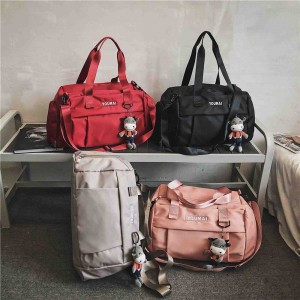 Fashion Trend Travel Bag College Student Sports Yoga Fitness Luggage Bag Lightweight Large Capacity Unisex Eco-Friendly Foldable