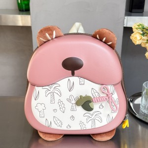 Kindergarten and Primary School Student Schoolbag – Cute Little Bear Double-shoulder Bag for Boys and Girls