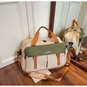 Fashionable Polyester Unisex Large Capacity Fitness Travel Bag Dry Wet Compartments Lightweight Backpack & Shoulder Bag