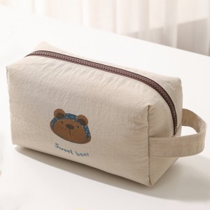 Cute, Simple, Large-capacity, Water-resistant, Portable Toiletry Bag for Women, Travel Cosmetic Bag Organizer