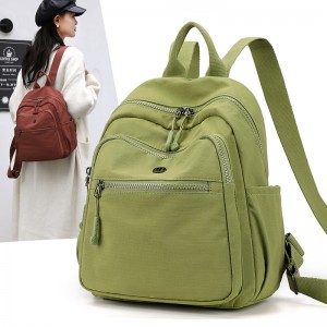 Buehlee 2026 Oxford Waterproof Backpack Custom Logo Retractable Strap Cell Phone Pocket-Fashion Women’s Daily Use Travel Bag