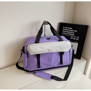 Fashionable Polyester Unisex Large Capacity Fitness Travel Bag Dry Wet Compartments Lightweight Backpack & Shoulder Bag