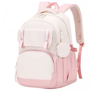 Unisex Schoolbag Korean Harajuku School-Style Backpack for Junior High High School Students New Trendy Double-Shoulder Polyester