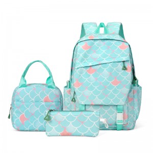 New Model Student Schoolbag Large Capacity Nylon Double-Shoulder Carry-On Travel Bag with Polyester Lining Unisex Design