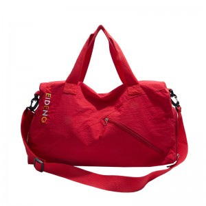 Yoga Fitness Bag Lightweight Nylon Zipper Fashion Hand-Held Single-Shoulder Sports Storage Dry Wet Separation Large Capacity