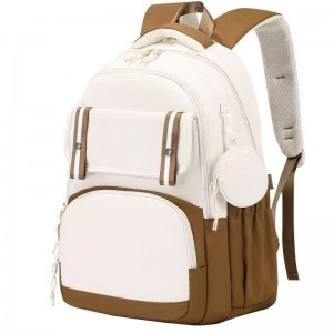 Unisex Schoolbag Korean Harajuku School-Style Backpack for Junior High High School Students New Trendy Double-Shoulder Polyester