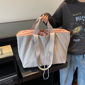 Buehlee Zipper Closure Minimalist Fitness Training Bag Lightweight Breathable Hand-held Travel Bag Unisex Korean Style Bag