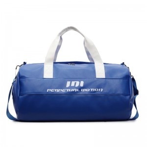Wholesale Fashion PU Zipper Travel Bags Large Capacity Fitness Dry Wet Separated Sports Handbags Soft Leather Crossbody Carry-on