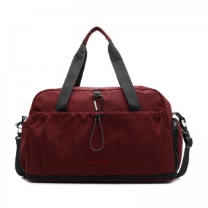 Dry Wet Separation Nylon Fitness Bag Zipper Hasp Closure Eco-Friendly Men Women Compact Bag Short Trips Business Travel Bag