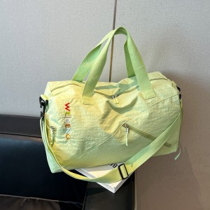 Yoga Fitness Bag Lightweight Nylon Zipper Fashion Hand-Held Single-Shoulder Sports Storage Dry Wet Separation Large Capacity