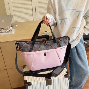 Dry Wet Separation Nylon Fitness Bag Zipper Hasp Closure Eco-Friendly Men Women Compact Bag Short Trips Business Travel Bag