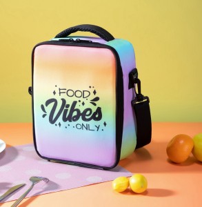 Children’s Cross-Body Lunch Box Bag Eco-Friendly Insulated Water Resistant Oxford Fabric Strap Keeping Food Warm Made for Child