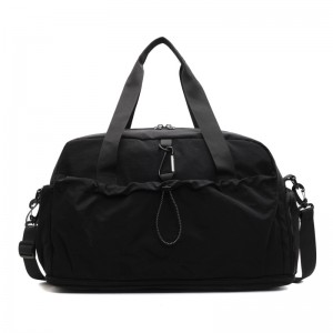 Dry Wet Separation Nylon Fitness Bag Zipper Hasp Closure Eco-Friendly Men Women Compact Bag Short Trips Business Travel Bag