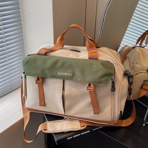 Fashionable Polyester Unisex Large Capacity Fitness Travel Bag Dry Wet Compartments Lightweight Backpack & Shoulder Bag