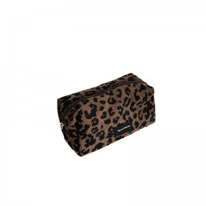 Cross-border New Product Niche Design Bow Pattern Polyester Zipper Makeup Bag Big Opening Easy Access Large-capacity Cosmetic