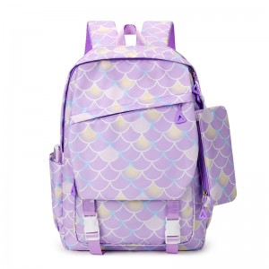 New Model Student Schoolbag Large Capacity Nylon Double-Shoulder Carry-On Travel Bag with Polyester Lining Unisex Design