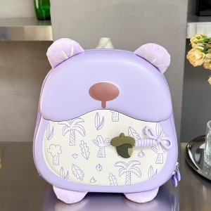 Kindergarten and Primary School Student Schoolbag – Cute Little Bear Double-shoulder Bag for Boys and Girls