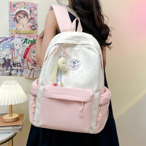 2026 Buehlee Hip-Hop Nylon Dual-Shoulder Backpack for Unisex Travel & School Use 21L Capacity Durable Softback
