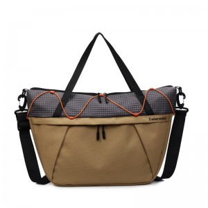 Dry Wet Separation Nylon Fitness Bag Zipper Hasp Closure Eco-Friendly Men Women Compact Bag Short Trips Business Travel Bag