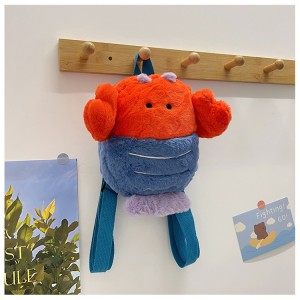New Cartoon Plush Little Turtle Backpack – Cute Underwater Animal Doll Bag – Girl-style Backpack for Going Out and Commuting