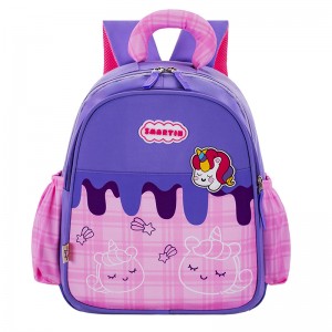 Cartoon Children’s Backpack-Cute Baby Outdoor Bag-Kindergarten Schoolbag Polyester Zipper Closure Durable Softback