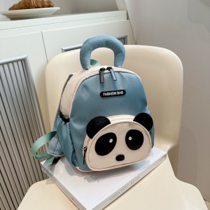 New Model Kindergarten Small Oxford Schoolbag Houndstooth Soft Handle Backpack Children Aged 3-6 Suitable Both Boys Girls