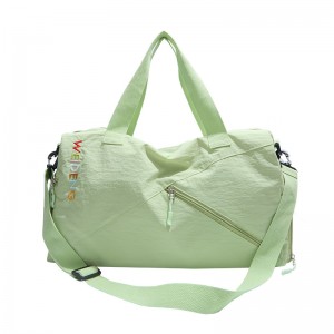 Yoga Fitness Bag Lightweight Nylon Zipper Fashion Hand-Held Single-Shoulder Sports Storage Dry Wet Separation Large Capacity