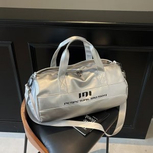 Wholesale Fashion PU Zipper Travel Bags Large Capacity Fitness Dry Wet Separated Sports Handbags Soft Leather Crossbody Carry-on