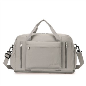 2026 Minimalist Autumn New Style Unisex Sporty Casual Oxford Lightweight Zipper Large Capacity Shoulder Bag for Short Travel