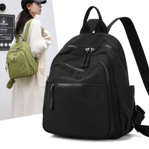 Buehlee 2026 Oxford Waterproof Backpack Custom Logo Retractable Strap Cell Phone Pocket-Fashion Women’s Daily Use Travel Bag