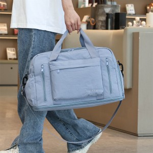 2026 Minimalist Autumn New Style Unisex Sporty Casual Oxford Lightweight Zipper Large Capacity Shoulder Bag for Short Travel