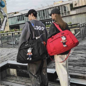 Fashion Trend Travel Bag College Student Sports Yoga Fitness Luggage Bag Lightweight Large Capacity Unisex Eco-Friendly Foldable