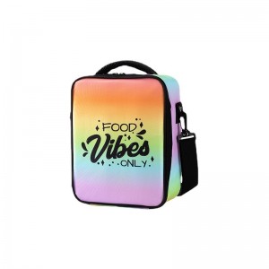 Children’s Cross-Body Lunch Box Bag Eco-Friendly Insulated Water Resistant Oxford Fabric Strap Keeping Food Warm Made for Child