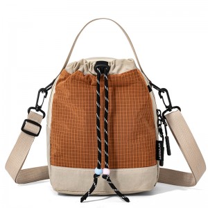 Outdoor Women’s Multi-Color Nylon Crossbody Backpack with Two Water Bottle Bags Lightweight Large Capacity for Hiking & Climbing