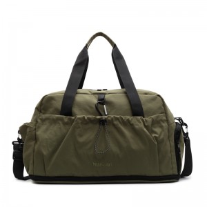 Dry Wet Separation Nylon Fitness Bag Zipper Hasp Closure Eco-Friendly Men Women Compact Bag Short Trips Business Travel Bag