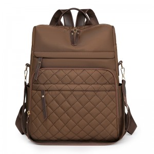 2026 New Style Women’s Fashion PU Backpack-Korean Version-Geometric Design Versatile Large Capacity Waterproof Travel Backpack