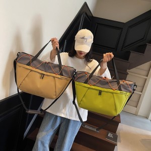 Dry Wet Separation Nylon Fitness Bag Zipper Hasp Closure Eco-Friendly Men Women Compact Bag Short Trips Business Travel Bag