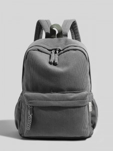 Zipper Waterproof Backpack Women’s Commuting College Student Double-Shoulder Bag Casual Versatile Large