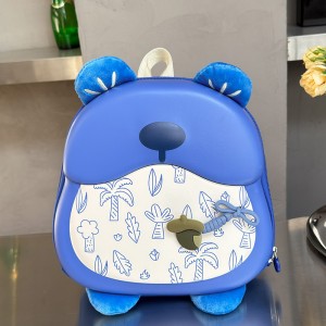 Kindergarten and Primary School Student Schoolbag – Cute Little Bear Double-shoulder Bag for Boys and Girls