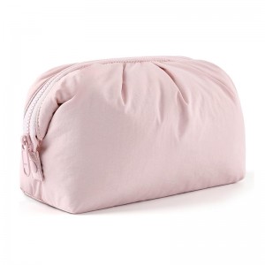 New Cute Bow Zipper Nylon Travel Makeup Bag-Portable Cosmetics Storage for Bag