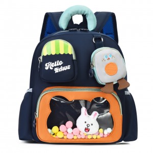Adorable Children’s Kindergarten Schoolbag Hip-Hop Style Oxford Zipper Closure Double-Shoulder Lightweight Reduced Backpacks