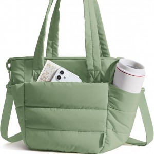 Women’s Cross-Body Bag-Large Capacity Lightweight Polyester Striped Zipper Closure Fashionable & Sweet for All Seasons